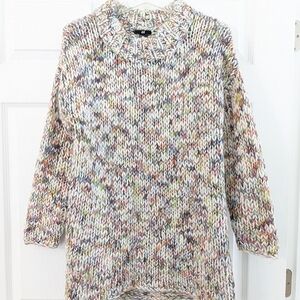 H&M Colorful Knit Cowl Neck Sweater